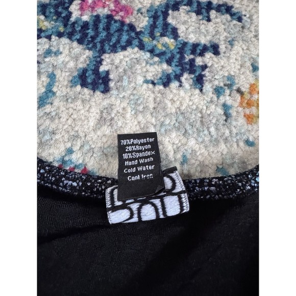 Clara Sun Woo Metallic Speckled Tie Front Long Sleeve Top Size Small - Picture 7 of 7